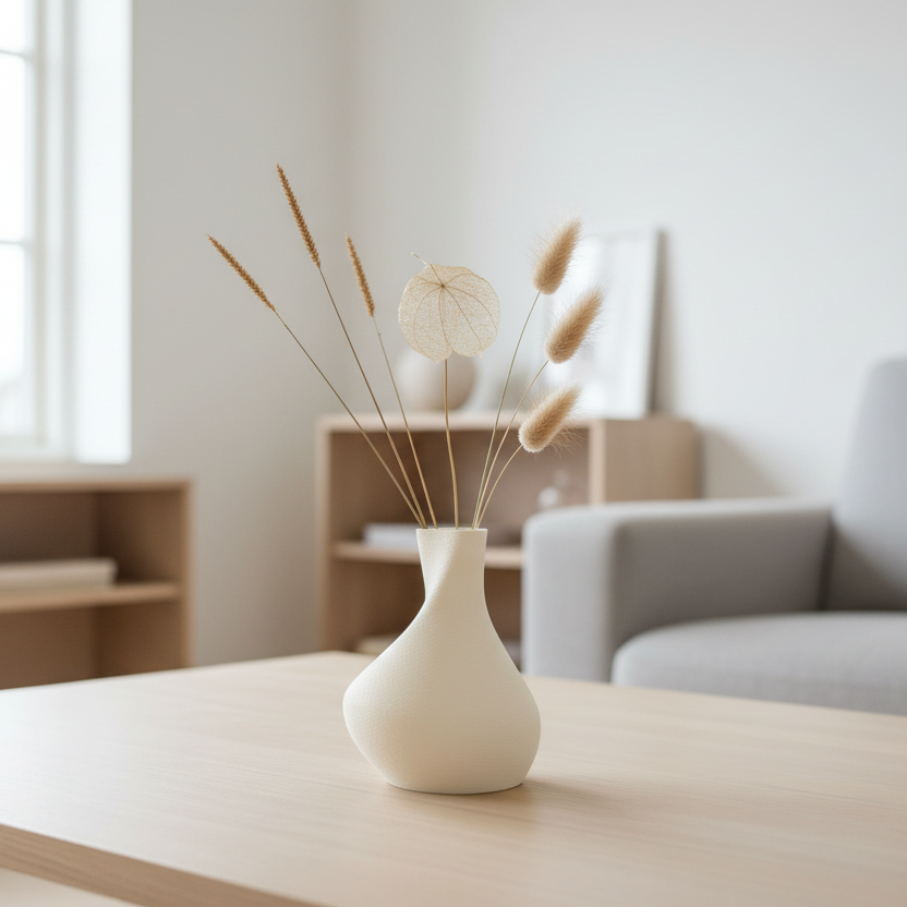 Ivory White VIND Vase